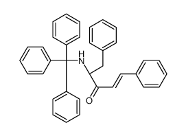 (4S)-1,5-diphenyl-4-(tritylamino)pent-1-en-3-one Structure