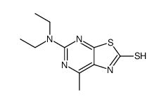 5-(diethylamino)-7-methyl-1H-[1,3]thiazolo[5,4-d]pyrimidine-2-thione Structure