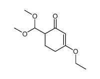 3-Aethoxy-6-dimethoxymethyl-2-cyclohexenon结构式