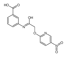 3-[[2-(5-nitropyridin-2-yl)oxyacetyl]amino]benzoic acid Structure