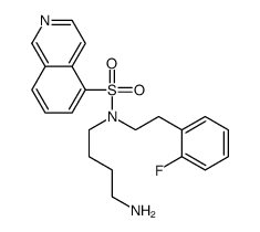 N-(4-aminobutyl)-N-[2-(2-fluorophenyl)ethyl]isoquinoline-5-sulfonamide结构式