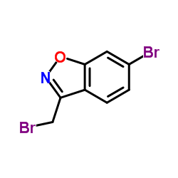 6-bromo-3-(bromomethyl)-1,2-benzisoxazole结构式