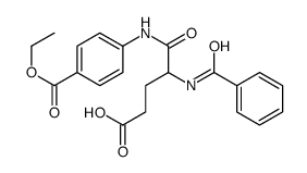 4-benzamido-5-(4-ethoxycarbonylanilino)-5-oxopentanoic acid结构式