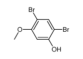 2,4-dibromo-5-methoxyphenol Structure