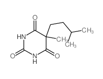 Barbituric acid, 5-isopentyl-5-methyl- Structure