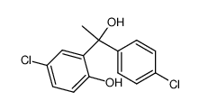 5-chloro-2-hydroxy-α-methyl-α-(4-chlorophenyl)-benzene-methanol Structure
