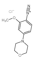2-甲氧基-4-吗啉基重氮苯氯化锌盐结构式