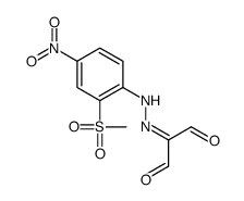 2-[(2-methylsulfonyl-4-nitrophenyl)hydrazinylidene]propanedial结构式