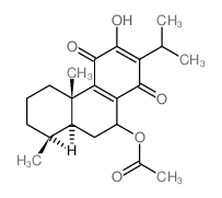 [(4aS)-8-hydroxy-1,1,4a-trimethyl-5,6-dioxo-7-propan-2-yl-2,3,4,9,10,10a-hexahydrophenanthren-9-yl] acetate结构式