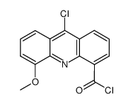 4-methoxy-9-chloroacridine-5-carbonyl chloride结构式