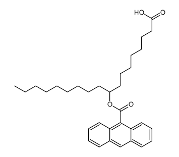 9-(anthracene-9-carbonyloxy)octadecanoic acid Structure