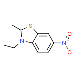 Benzothiazole, 3-ethyl-2,3-dihydro-2-methyl-6-nitro- (9CI) structure