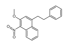 2-methoxy-1-nitro-4-(2-phenylethyl)naphthalene结构式