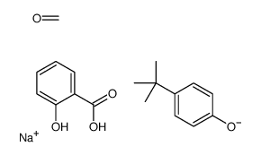 sodium,4-tert-butylphenol,2-carboxyphenolate,formaldehyde Structure