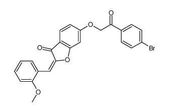 6-[2-(4-bromophenyl)-2-oxoethoxy]-2-[(2-methoxyphenyl)methylidene]-1-benzofuran-3-one Structure