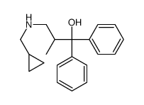 3-(cyclopropylmethylamino)-2-methyl-1,1-diphenylpropan-1-ol结构式