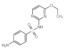 4-amino-N-(4-ethoxypyrimidin-2-yl)benzenesulfonamide结构式