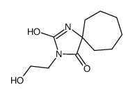 3-(2-hydroxyethyl)-1,3-diazaspiro[4.6]undecane-2,4-dione结构式