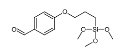 3-(4-Formylphenoxy)propyltrimethoxysilane结构式