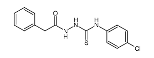 1-phenylacetyl-4-(4-chlorophenyl)thiosemicarbazide结构式