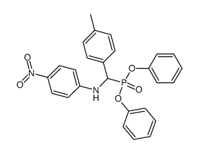 diphenyl (((4-nitrophenyl)amino)(p-tolyl)methyl)phosphonate Structure