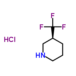 (3S)-(9CI)-3-(三氟甲基)-哌啶结构式