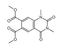6,7-dimethoxycarbonyl-1,3-dimethylquinazoline-2,4(1H,3H)-dione结构式
