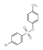 Benzenesulfonicacid, 4-bromo-, 4-methylphenyl ester结构式