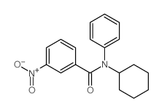 Benzamide,N-cyclohexyl-3-nitro-N-phenyl- Structure