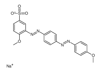 sodium,4-methoxy-3-[[4-[(4-methoxyphenyl)diazenyl]phenyl]diazenyl]benzenesulfonate Structure
