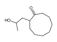 2-(2-hydroxypropyl)cyclononan-1-one Structure