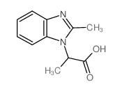 2-(2-甲基-1H-苯并咪唑-1-基)丙酸结构式