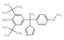 4-[1-imidazol-1-yl-1-(4-methoxyphenyl)ethyl]-2,6-ditert-butyl-phenol结构式