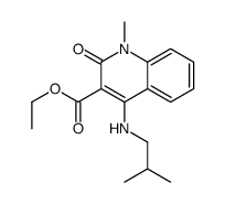 ethyl 1-methyl-4-(2-methylpropylamino)-2-oxoquinoline-3-carboxylate结构式