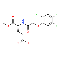 N-[(2,4,5-Trichlorophenoxy)acetyl]-L-glutamic acid dimethyl ester结构式