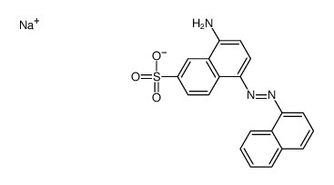 sodium 8-amino-5-(naphthylazo)naphthalene-2-sulphonate结构式
