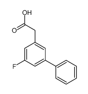 3-氟联苯-5-乙酸结构式