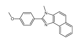 2-(4-methoxyphenyl)-3-methylbenzo[e]benzimidazole Structure
