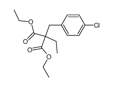 diethyl 2-(4-chlorobenzyl)-2-ethylmalonate结构式