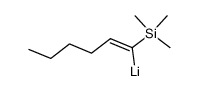 (Z)-1-Trimethylsilyl-1-hexen-1-yllithium Structure