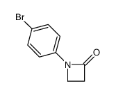 1-(4-bromophenyl)azetidin-2-one结构式