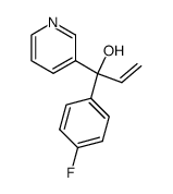 1-(4-Fluorophenyl)-1-(3-pyridyl)-2-propen-1-ol结构式