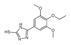 5-(4-Ethoxy-3,5-dimethoxy-phenyl)-4H-[1,2,4]triazole-3-thiol结构式