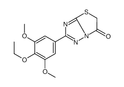 2-(4-ethoxy-3,5-dimethoxyphenyl)-[1,3]thiazolo[3,2-b][1,2,4]triazol-6-one结构式