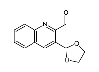 3-(1,3-dioxolan-2-yl)-quinoline-2-carbaldehyde结构式