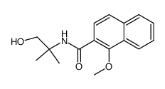 N-(2-Methyl-2-propan-1-ol)-1-methoxy-2-naphthalenecarboxamide结构式