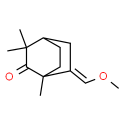 Bicyclo[2.2.2]octanone, 6-(methoxymethylene)-1,3,3-trimethyl-, (6E)- (9CI) Structure