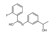 Benzamide, 2-fluoro-N-[3-(1-hydroxyethyl)phenyl]- (9CI) Structure