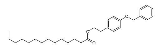 2-(4-phenylmethoxyphenyl)ethyl tetradecanoate结构式