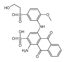 1-amino-9,10-dihydro-4-[[5-[(2-hydroxyethyl)sulphonyl]-2-methoxyphenyl]amino]-9,10-dioxoanthracene-2-sulphonic acid Structure